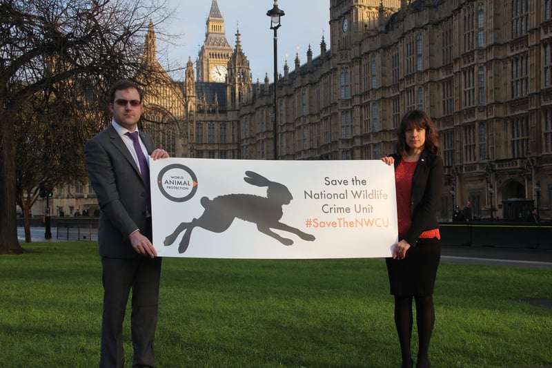 World Animal Protection outside the Houses of Parliament 
