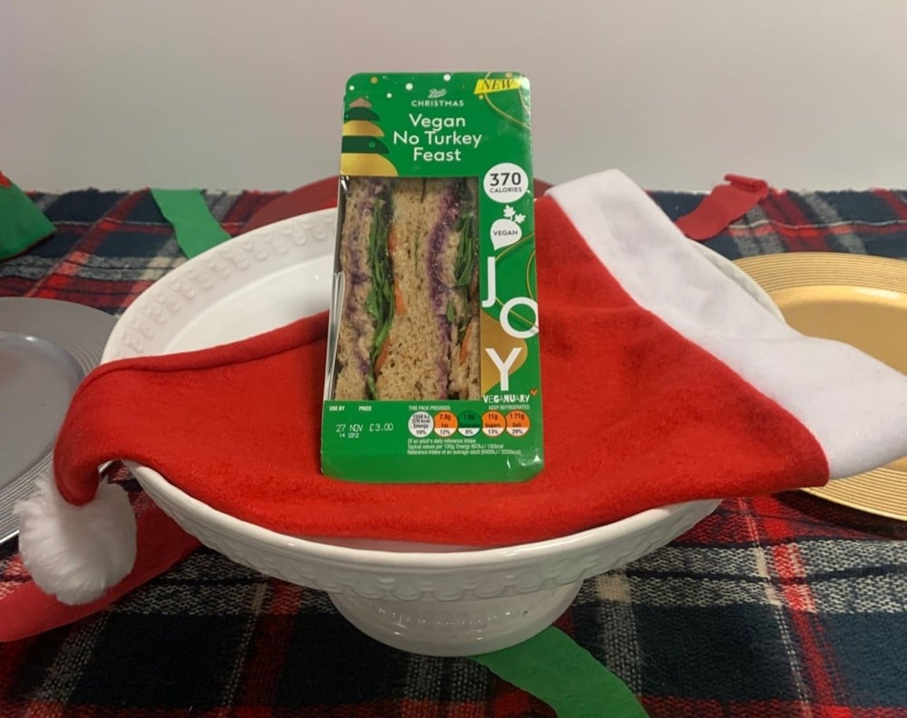 Boots vegan Christmas sandwich