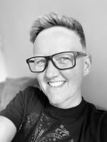 A portrait of Tricia Croasdell, the UK Country Director at World Animal Protection.