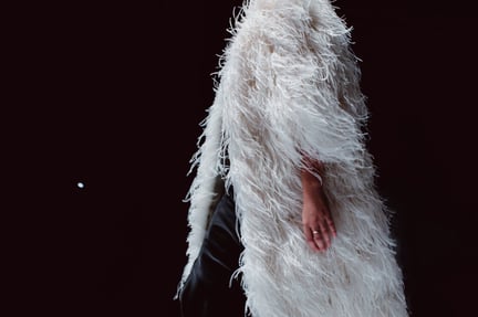 A coat made from feathers