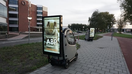 An ABP motorised ad sponsors its current campaign.