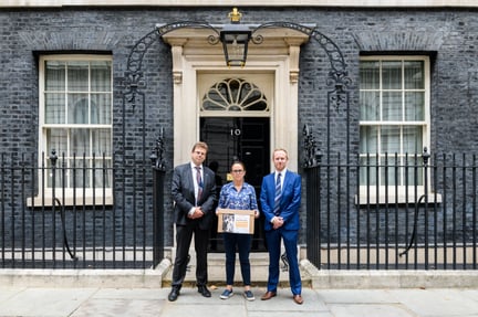 10 Downing Street animal sentience petition hand-in